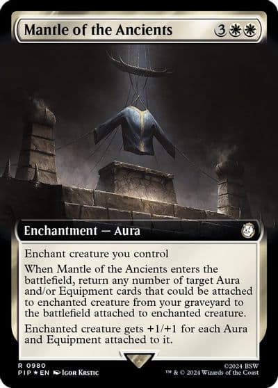 Mantle of the Ancients Extended Art Surge Foil Universes Beyond: Fallout Magic card