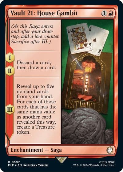 Vault 21 House Gambit Surge Foil Universes Beyond: Fallout Magic card