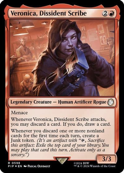 Veronica Dissident Scribe Surge Foil Universes Beyond: Fallout Magic card