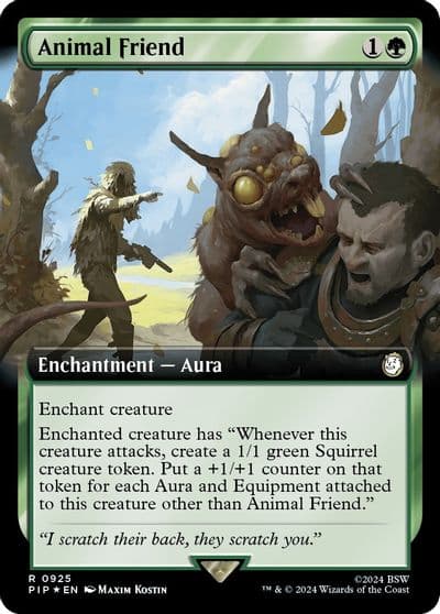 Animal Friend Extended Art Surge Foil Universes Beyond: Fallout Magic card