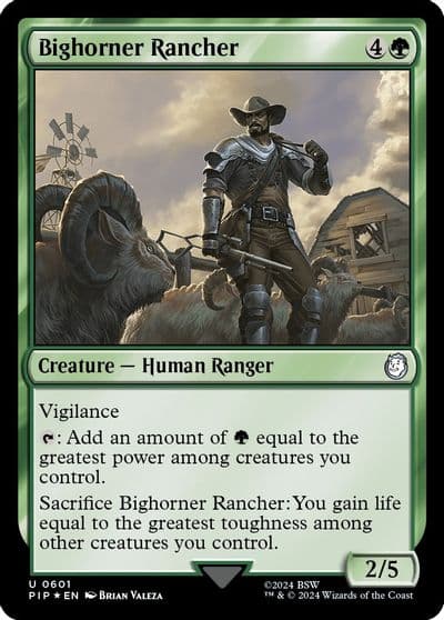 Bighorner Rancher Surge Foil Universes Beyond: Fallout Magic card