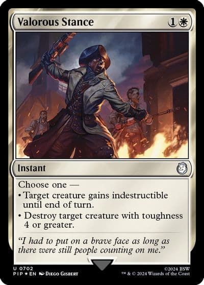 Valorous Stance Surge Foil Universes Beyond: Fallout Magic card