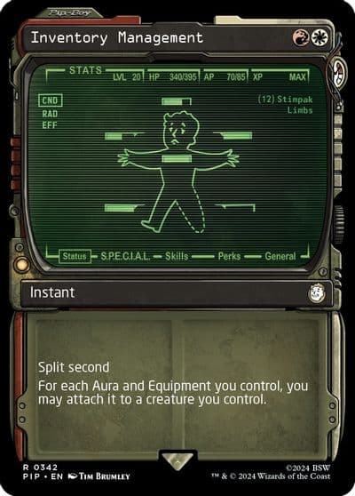Inventory Management Showcase Universes Beyond: Fallout Magic card