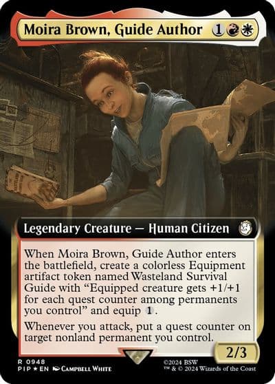 Moira Brown Guide Author Extended Art Surge Foil Universes Beyond: Fallout Magic card