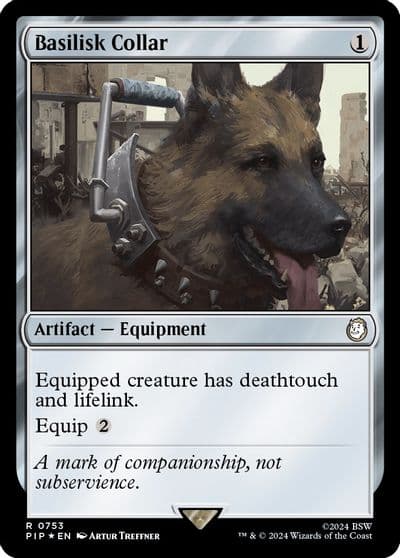 Basilisk Collar Surge Foil Universes Beyond: Fallout Magic card