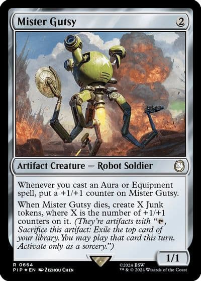 Mister Gutsy Surge Foil Universes Beyond: Fallout Magic card