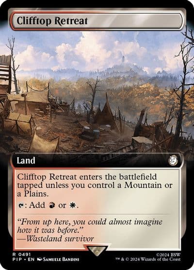 Clifftop Retreat Extended Art Universes Beyond: Fallout Magic card