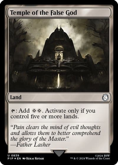 Temple of the False God Surge Foil Universes Beyond: Fallout Magic card