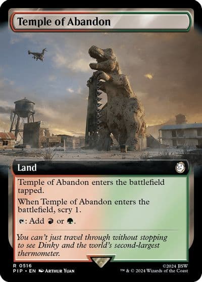 Temple of Abandon Extended Art Universes Beyond: Fallout Magic card