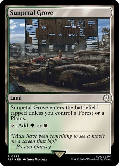 Sunpetal Grove Surge Foil Universes Beyond: Fallout Magic card