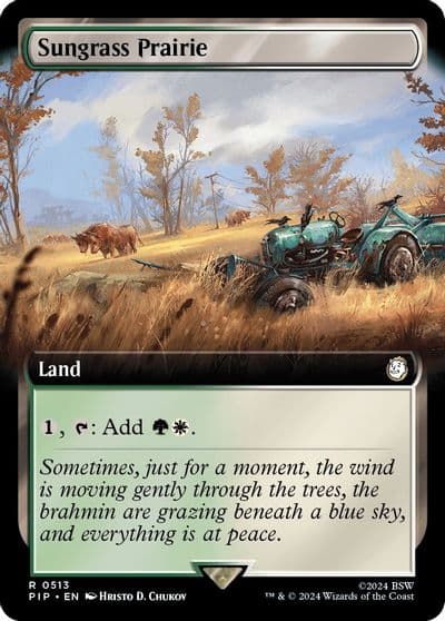 Sungrass Prairie Extended Art Universes Beyond: Fallout Magic card