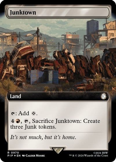 Junktown Extended Art Surge Foil Universes Beyond: Fallout Magic card