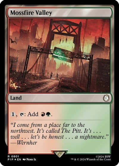 Mossfire Valley Surge Foil Universes Beyond: Fallout Magic card