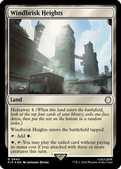 Windbrisk Heights Surge Foil Universes Beyond: Fallout Magic card