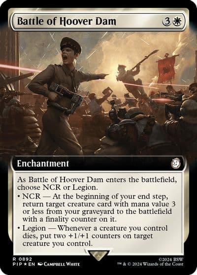 Battle of Hoover Dam Extended Art Surge Foil Universes Beyond: Fallout Magic card