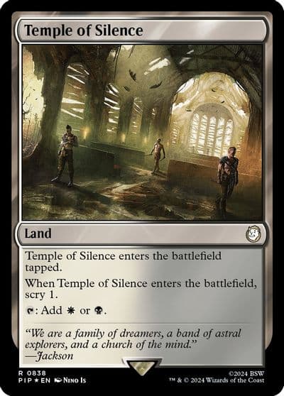 Temple of Silence Surge Foil Universes Beyond: Fallout Magic card