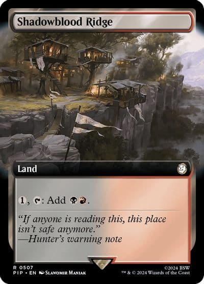 Shadowblood Ridge Extended Art Universes Beyond: Fallout Magic card
