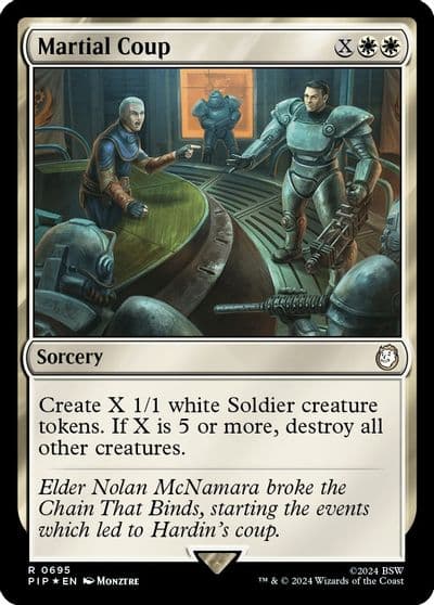 Martial Coup Surge Foil Universes Beyond: Fallout Magic card