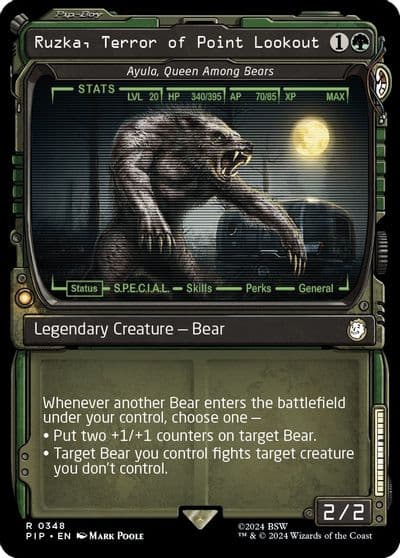 Ruzka Terror of Point Lookout Ayula Queen Among Bears Showcase Universes Beyond: Fallout Magic card