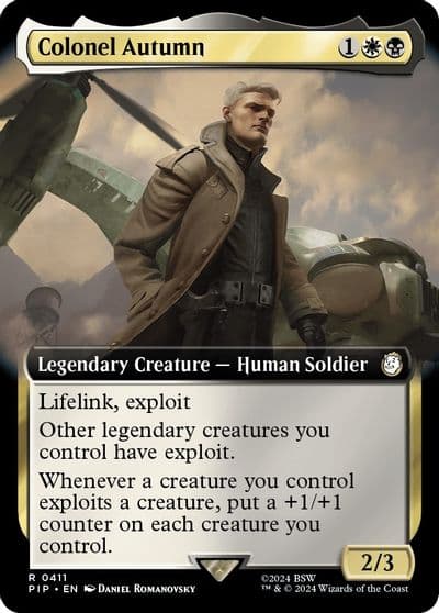 Colonel Autumn Extended Art Universes Beyond: Fallout Magic card