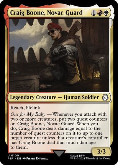 Craig Boone Novac Guard Universes Beyond: Fallout Magic card