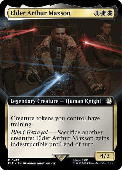 Elder Arthur Maxson Extended Art Universes Beyond: Fallout Magic card