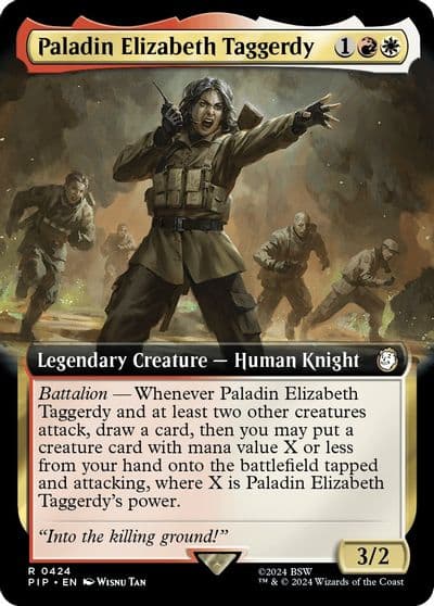 Paladin Elizabeth Taggerdy Extended Art Universes Beyond: Fallout Magic card