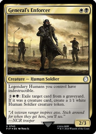 Generals Enforcer Surge Foil Universes Beyond: Fallout Magic card