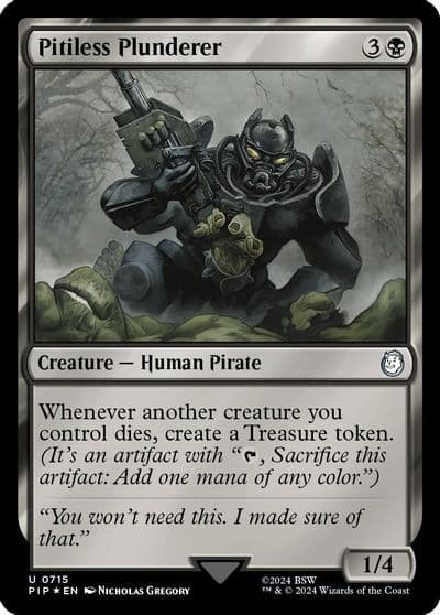 Pitiless Plunderer Surge Foil Universes Beyond: Fallout Magic card