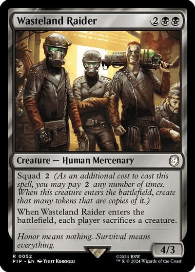 Wasteland Raider Universes Beyond: Fallout Magic card
