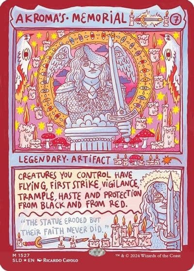 Akromas Memorial Rainbow Foil Secret Lair Drop Series Magic card