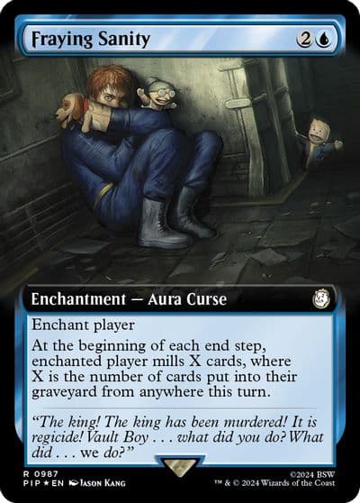 Fraying Sanity Extended Art Surge Foil Universes Beyond: Fallout Magic card