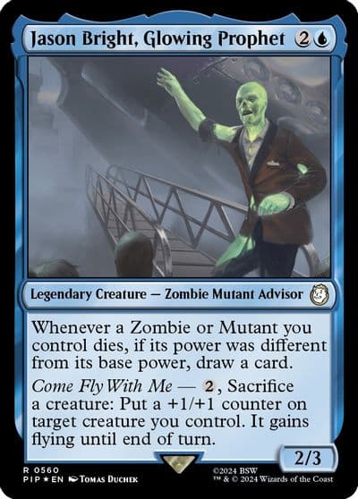 Jason Bright Glowing Prophet Surge Foil Universes Beyond: Fallout Magic card