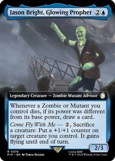 Jason Bright Glowing Prophet Extended Art Universes Beyond: Fallout Magic card