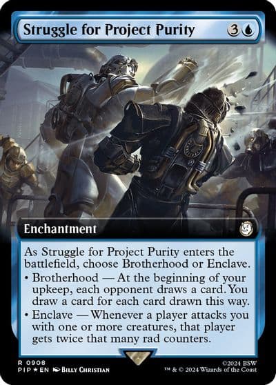 Struggle for Project Purity Extended Art Surge Foil Universes Beyond: Fallout Magic card