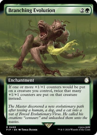 Branching Evolution Extended Art Universes Beyond: Fallout Magic card