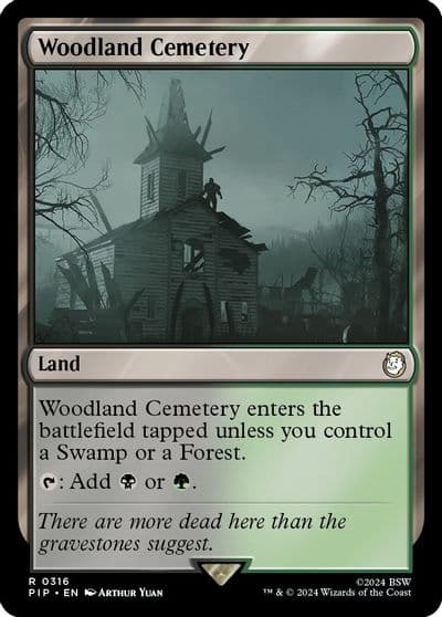 Woodland Cemetery Universes Beyond: Fallout Magic card