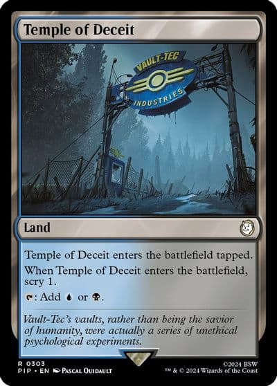 Temple of Deceit Universes Beyond: Fallout Magic card