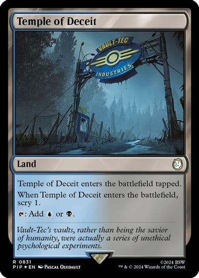 Temple of Deceit Surge Foil Universes Beyond: Fallout Magic card