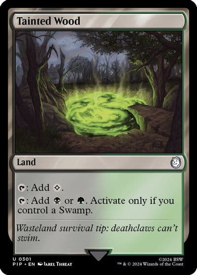 Tainted Wood Universes Beyond: Fallout Magic card