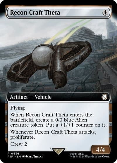 Recon Craft Theta Extended Art Universes Beyond: Fallout Magic card