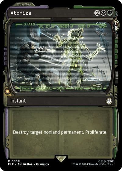 Atomize Showcase Universes Beyond: Fallout Magic card