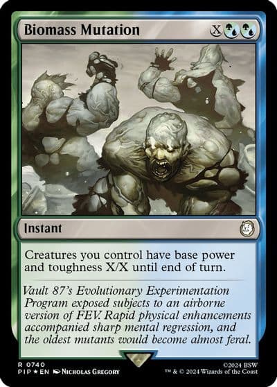 Biomass Mutation Surge Foil Universes Beyond: Fallout Magic card