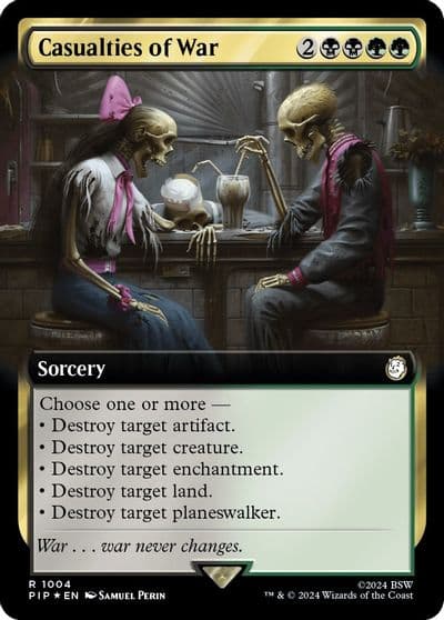 Casualties of War Extended Art Surge Foil Universes Beyond: Fallout Magic card