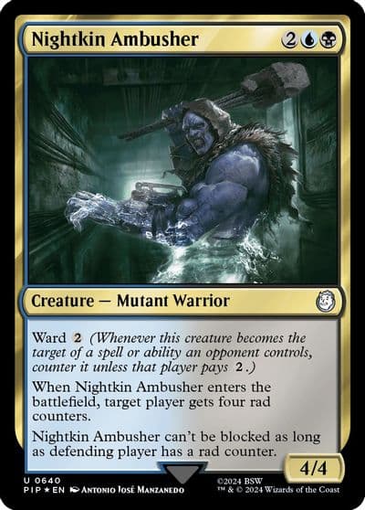 Nightkin Ambusher Surge Foil Universes Beyond: Fallout Magic card