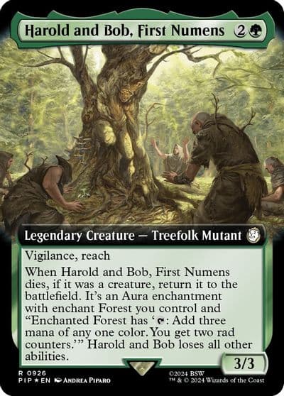 Harold and Bob First Numens Extended Art Surge Foil Universes Beyond: Fallout Magic card