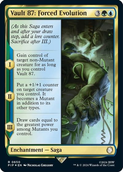 Vault 87 Forced Evolution Surge Foil Universes Beyond: Fallout Magic card