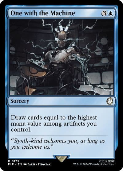 One with the Machine Universes Beyond: Fallout Magic card