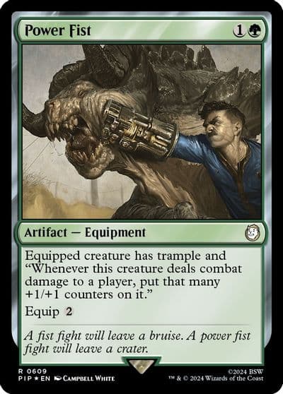 Power Fist Surge Foil Universes Beyond: Fallout Magic card