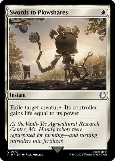 Swords to Plowshares Universes Beyond: Fallout Magic card